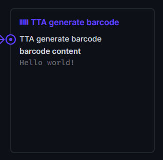 Barcode Directus flow operation