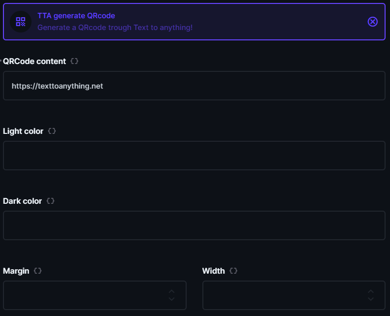 QRCode Directus flow settings